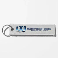 Thumbnail for Airbus A300-600F Aviator Key Chains - White