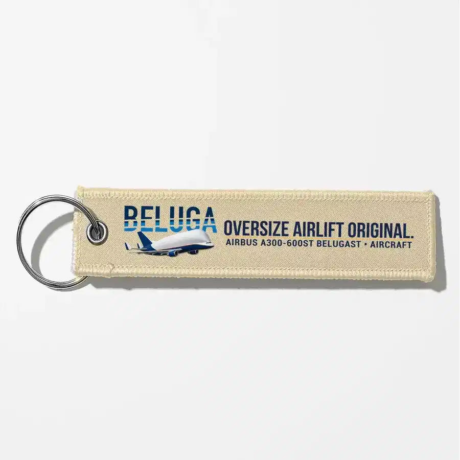 Airbus A300-600ST BelugaST Aviator Key Chains - Beige