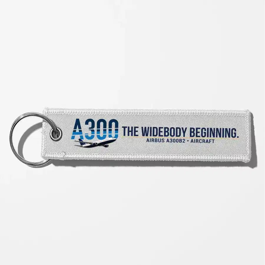 Airbus A300B2 Aviator Key Chains - White