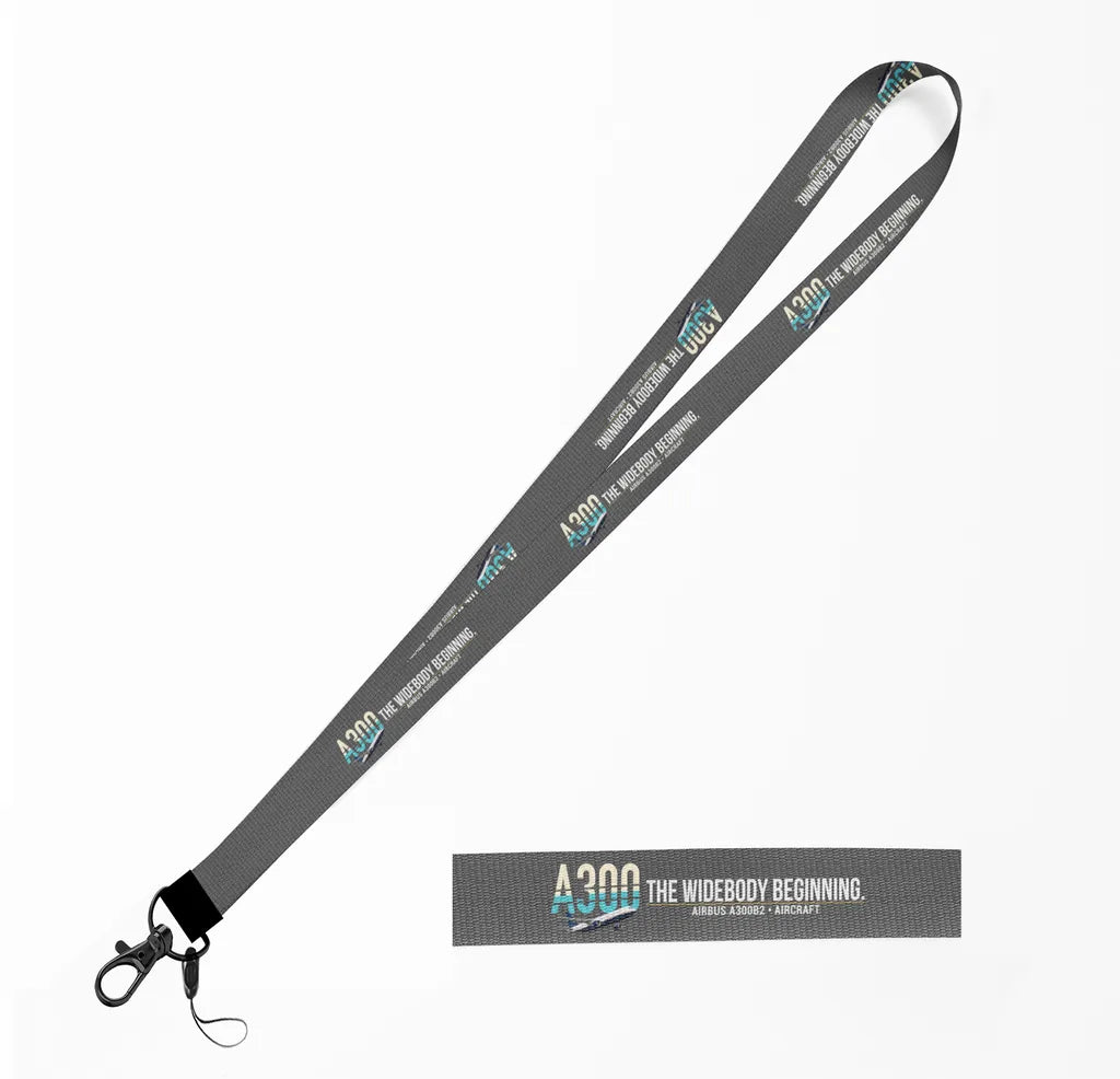 Airbus A300B2 lanyard - gray
