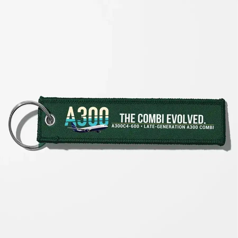Airbus A300C4-600 Aviator Key Chains - Dark Green