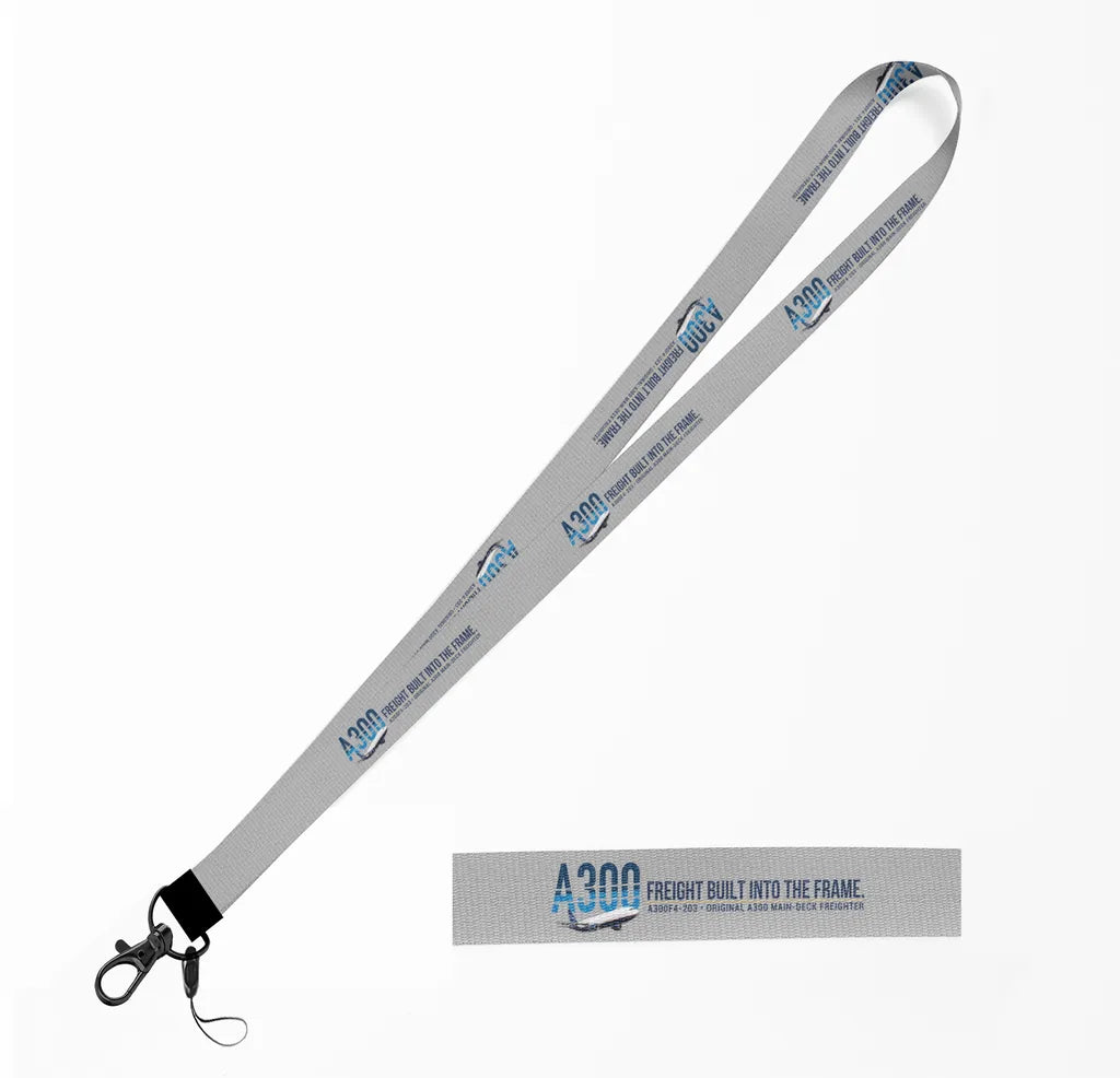 Airbus A300F4-203 lanyard - light gray