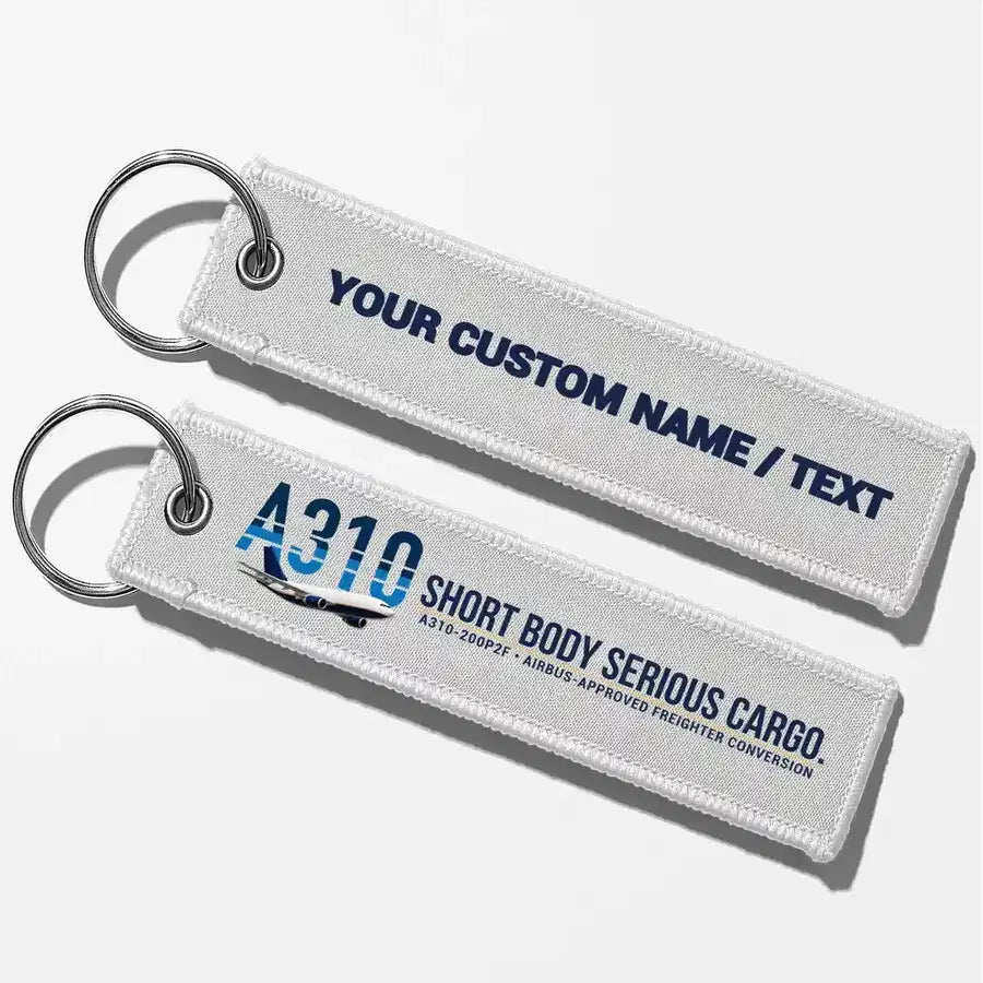 Airbus A310-200P2F Aviator Key Chains - White - Personalized