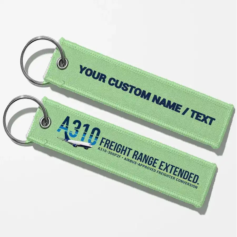 Airbus A310-300P2F Aviator Key Chains - Light Green - Personalized