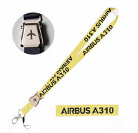 Thumbnail for Airbus A310 & Text seat belt lanyard - yellow