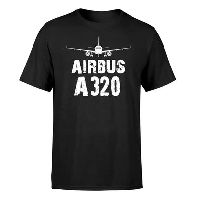 Airbus A320 & Plane design on black single side