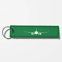 Thumbnail for Airbus A320 Silhouette Key Chains - Green