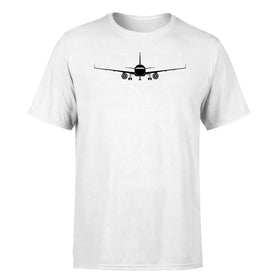 Single-Side Printing — Airbus A320 Silhouette Double-Side T-Shirt