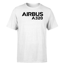 Single-Side Printing — Airbus A320 & Text Double-Side T-Shirt