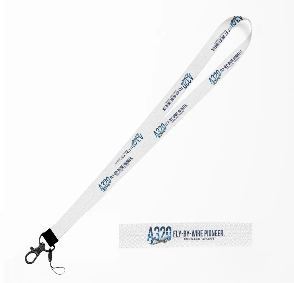 Airbus A320 lanyard - white