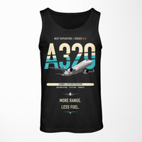 Thumbnail for Airbus A320neo design on black tank top