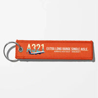 Thumbnail for Airbus A321XLR Aviator Key Chains - Orange