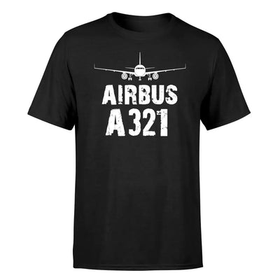 Airbus A321 & Plane design on black single side