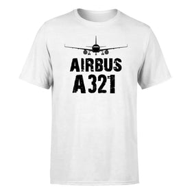 Single-Side Printing — Airbus A321 & Plane Double-Side T-Shirt