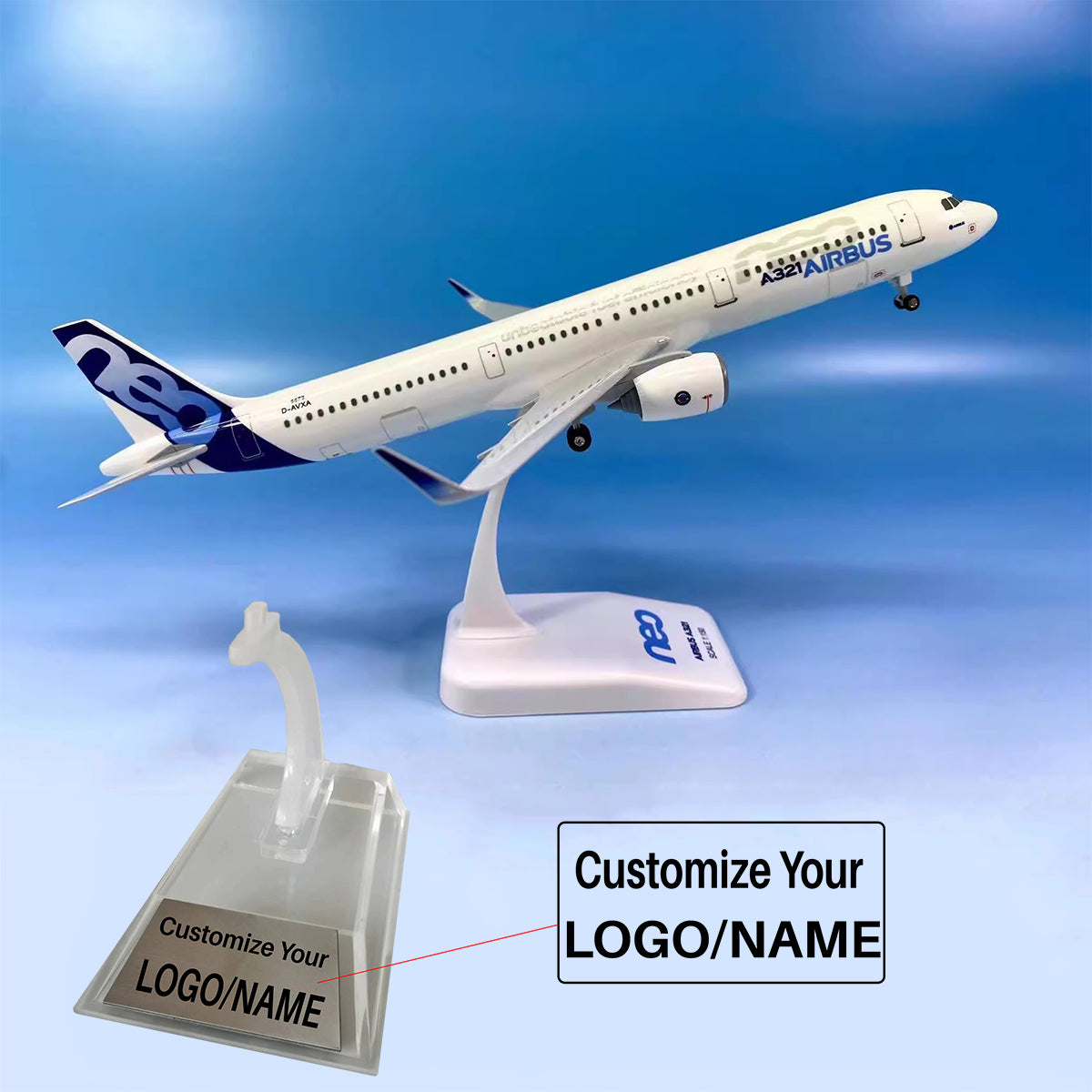 Airbus A321neo (Original Livery) Airplane Model (1/150 Scale - 31CM)