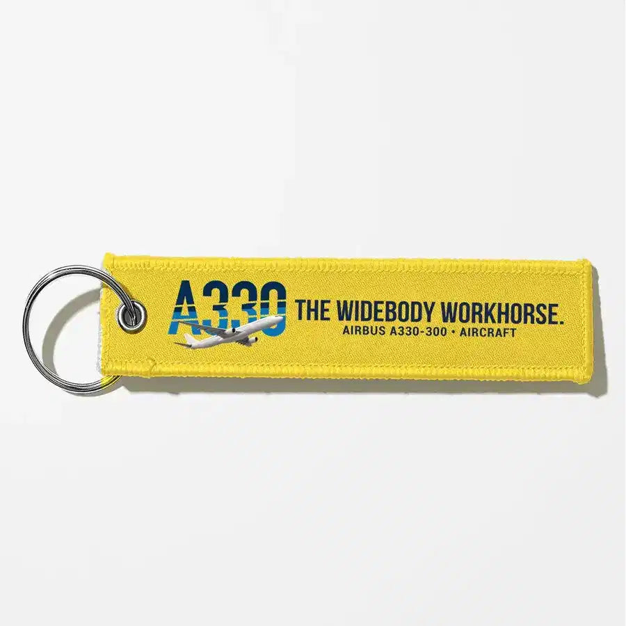 Airbus A330-300 Aviator Key Chains - Yellow