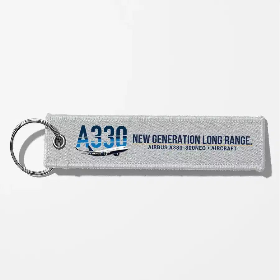 Airbus A330-800neo Aviator Key Chains - Light Gray