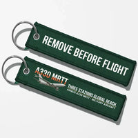 Thumbnail for Airbus A330 MRTT Aviator Key Chains - Dark Green - Remove Before Flight