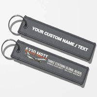 Thumbnail for Airbus A330 MRTT Aviator Key Chains - Gray - Personalized