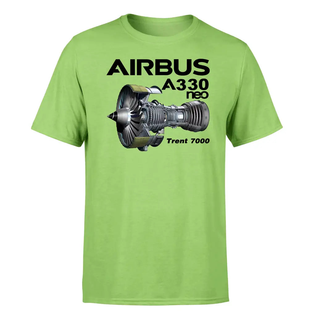 Airbus A330neo & Trent 7000 design on light green single side