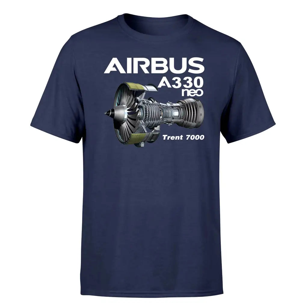 Airbus A330neo & Trent 7000 design on navy blue single side