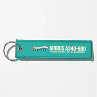Thumbnail for Cartoon Airbus A340-600 Aviator Key Chains - Turquoise