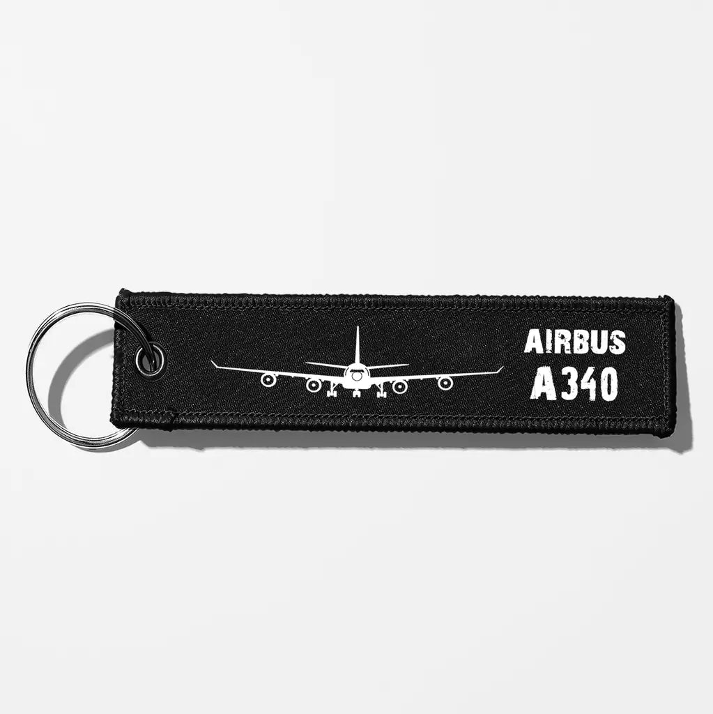 Airbus A340 & Plane Aviator Key Chains - Black
