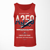 Thumbnail for Airbus A350-1000 design on red tank top