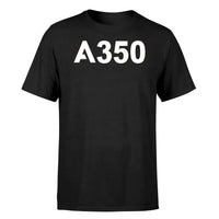 Thumbnail for Airbus A350 Flat Text design on black single side