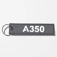 Thumbnail for Airbus A350 Flat Text Key Chains - Gray