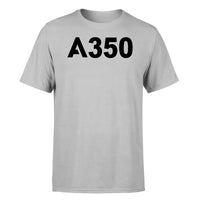 Thumbnail for Airbus A350 Flat Text design on light gray single side