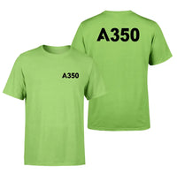 Thumbnail for Airbus A350 Flat Text design on light green double side