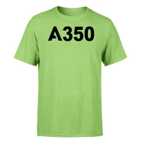 Thumbnail for Airbus A350 Flat Text design on light green single side