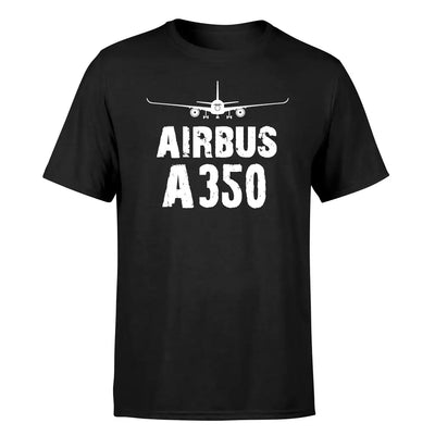 Airbus A350 & Plane design on black single side