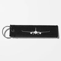 Thumbnail for Airbus A350 Silhouette Key Chains - Black