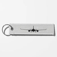 Thumbnail for Airbus A350 Silhouette Key Chains - White