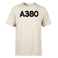 Thumbnail for Airbus A380 Flat Text design on beige single side