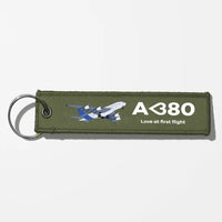 Thumbnail for Airbus A380 Love at first flight Aviator Key Chains - Green Army