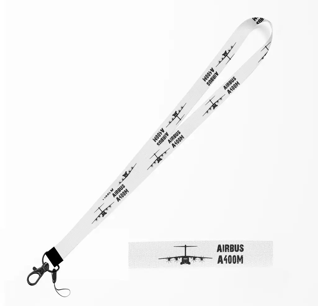 Airbus A400M & Plane lanyard - white