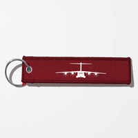 Thumbnail for Airbus A400M Silhouette Key Chains - Dark Red