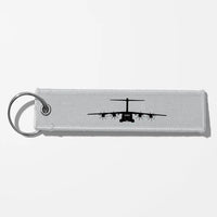 Thumbnail for Airbus A400M Silhouette Key Chains - Light Gray