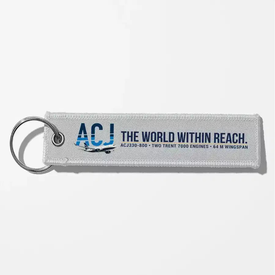 Airbus ACJ330neo / exact ACJ330-800 Aviator Key Chains - Light Gray
