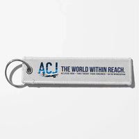 Thumbnail for Airbus ACJ330neo / exact ACJ330-800 Aviator Key Chains - White