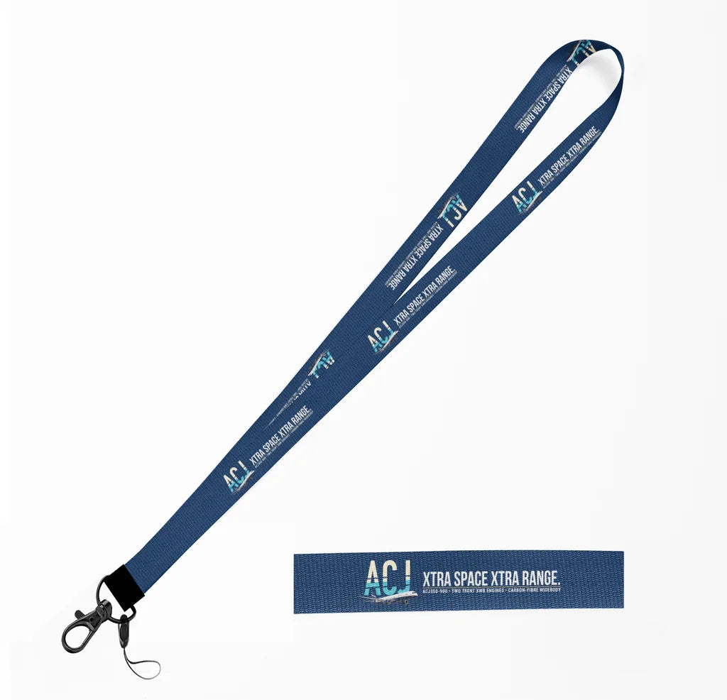 Airbus ACJ350 lanyard - dark blue