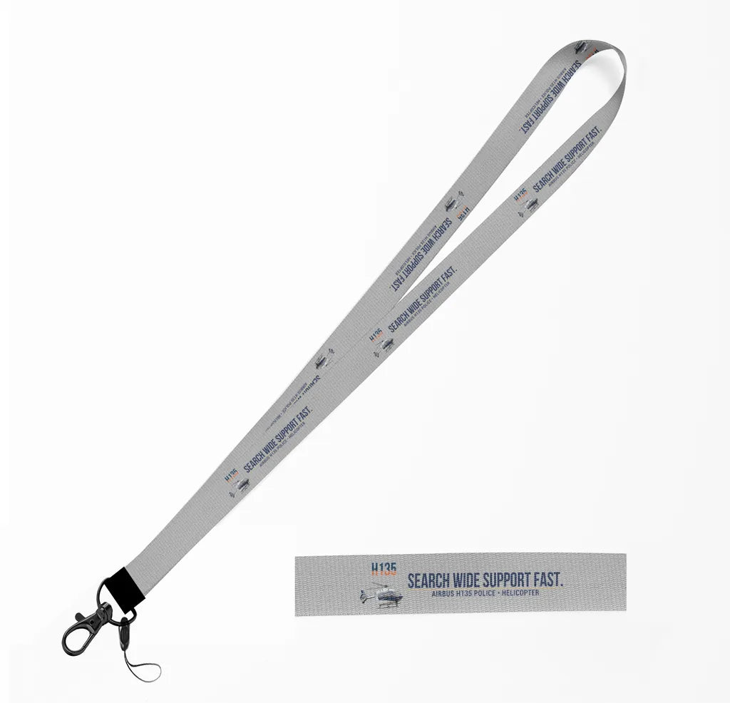 Airbus H135 Police lanyard - light gray