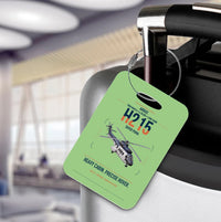 Thumbnail for Airbus H215 design on light green acrylic luggage tags, double-side print