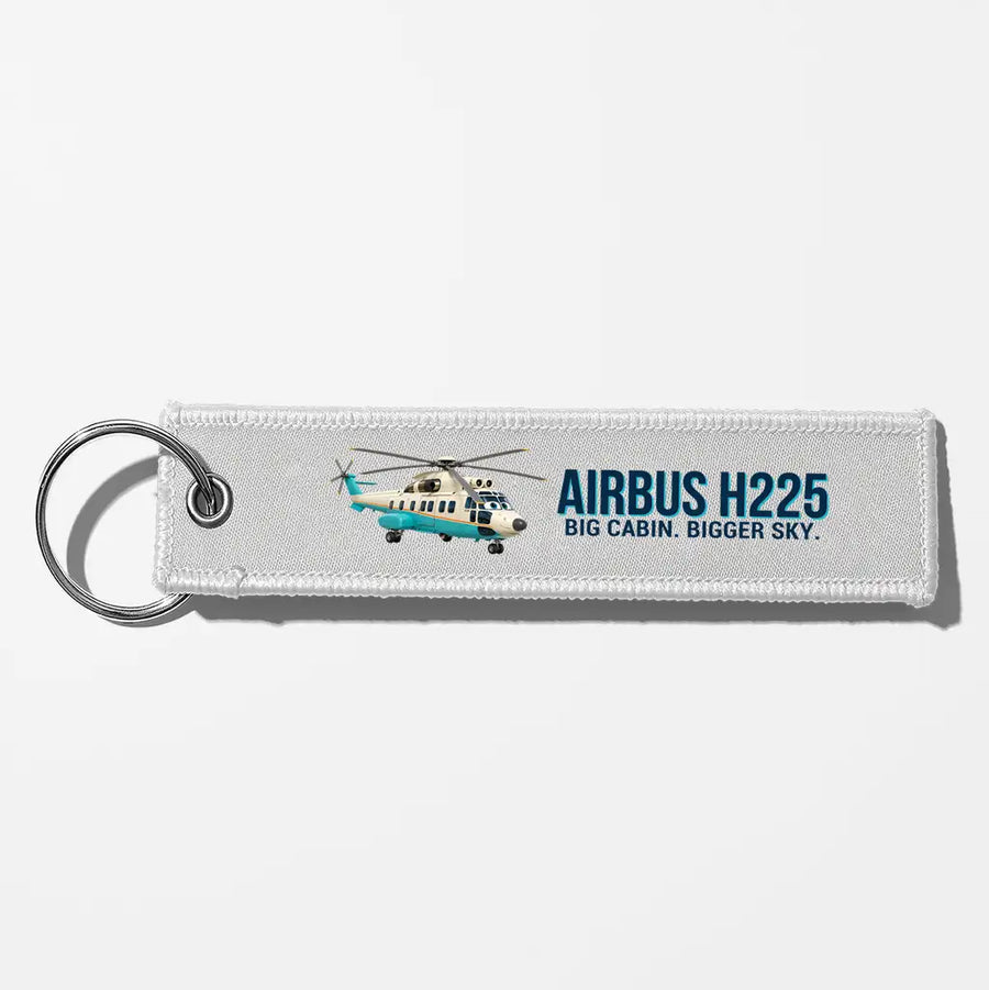 Cartoon Airbus H225 Aviator Key Chains - White