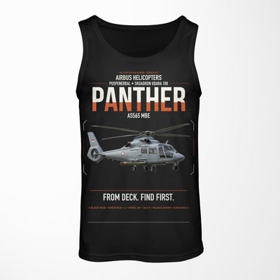 Airbus Helicopters AS565 MBe Panther design on black tank top