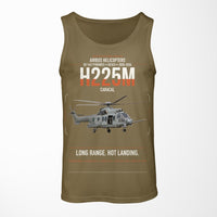 Thumbnail for Airbus Helicopters H225M Caracal design on green army tank top