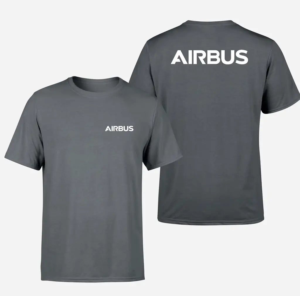 Airbus & Text design on gray double side
